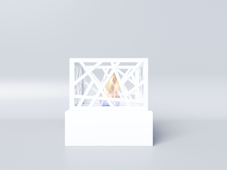 Биокамин &quot;Русский огонь&quot; Бруклин белый по цене 12 000 руб.