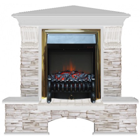 Бостон К Мисхор угловой (беленый дуб)+Fobos Brass