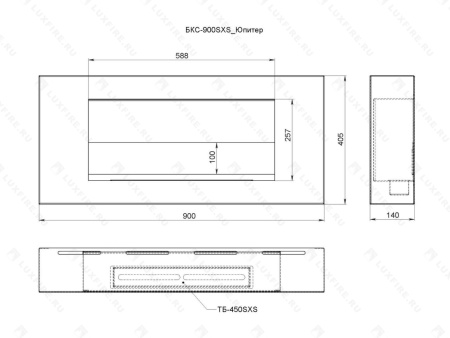 Настенный биокамин Lux Fire "Юпитер" по цене 16 400 руб.