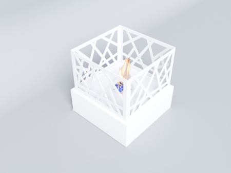 Биокамин &quot;Русский огонь&quot; Бруклин белый по цене 12 000 руб.