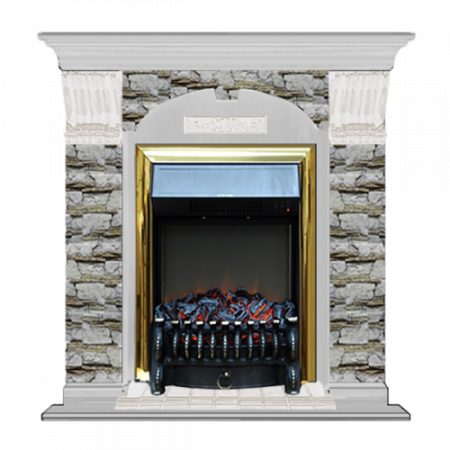 Арочный Алтай (беленый дуб)+Fobos Brass