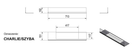 Стекло декоративное для биокамина CHARLIE по цене €135