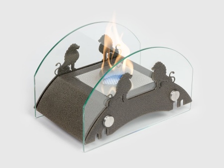 Настольный биокамин Lux Fire "Царский мост" S Бронза по цене 9 990 руб.