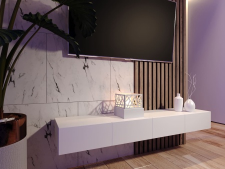 Биокамин &quot;Русский огонь&quot; Бруклин белый по цене 12 000 руб.