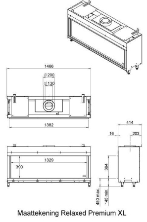 Газовый камин Faber Relaxed Premium XL