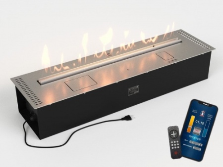 Автоматический биокамин Lux Fire Smart Flame 1000 RC INOX по цене 377 080 руб.